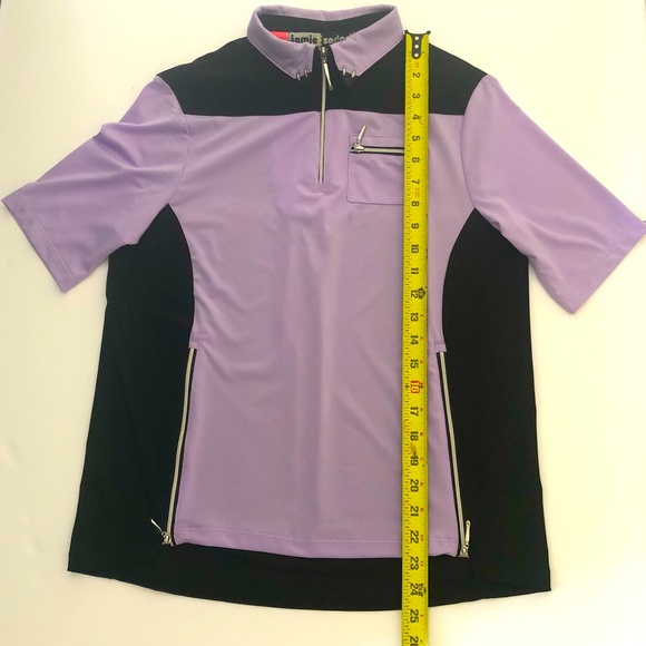 Jamie Sadock Womens Top Size XS 1/4 Zip Golf Polo Shirt Short Sleeve - Picture 4 of 9